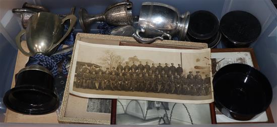 A quantity of Ernest Frank Edmonds ephemera, cups etc